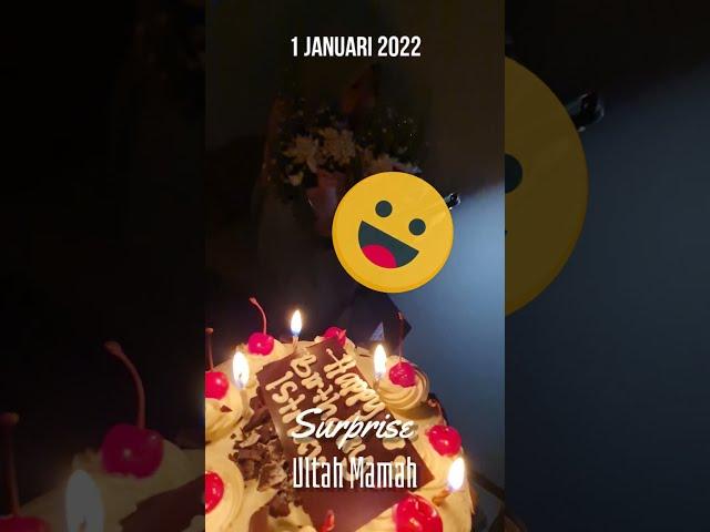 Surprise Ultang Tahun Istri Mamah, Happy Birthday, Sekalian Tahun Baruan Happy New Year 2022