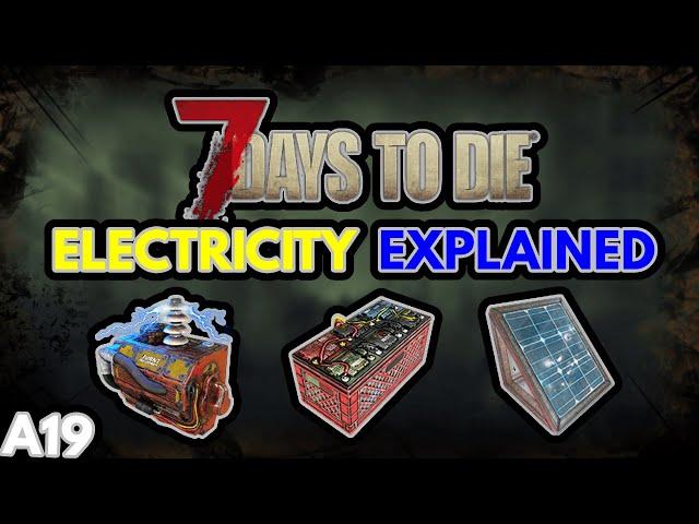 How to Use Electricity in 7 Days to Die [Alpha 19]