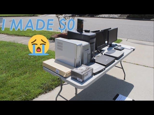 Inverse Garage Sale Finds: Selling Excess Computers and Failing at it