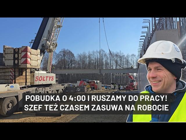 Wrzucamy belki 25 ton na most! Zobacz pracę dźwigu 350 ton przy budowie drogi S1