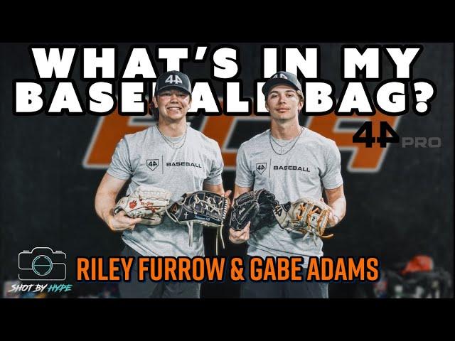 What's In My Baseball Bag With Riley Furrow & Gabe Adams Pitchers at ECA