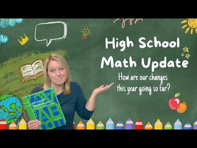 High School Math Update | How are our changes this year are going so far?