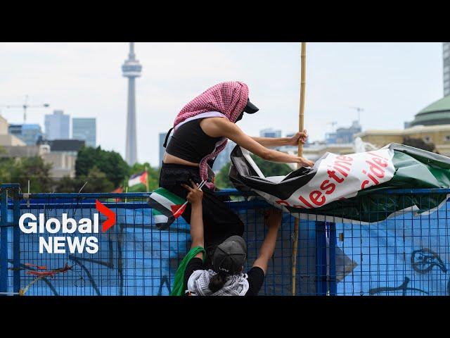 UofT encampment: Pro-Palestinian protesters leave campus before court-ordered deadline