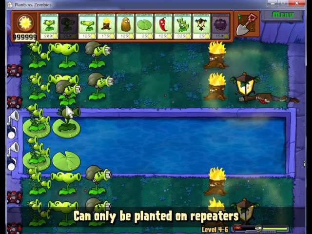 PLANT VS ZOMBIES : adventure  full cheat party