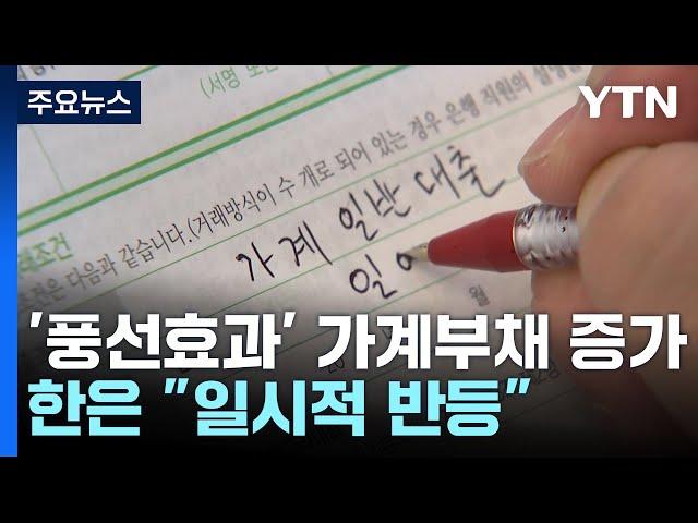 '풍선효과' 가계부채 증가폭 확대...한은 "일시적 반등" / YTN