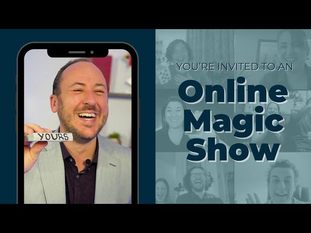 Online Magic Show! You're Invited To Kostya's Virtual Experience!