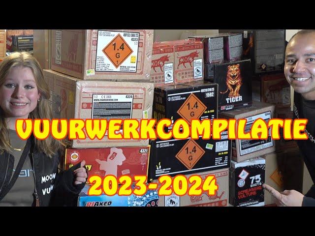 VUURWERK COMPILATIE 2023-2024 OUD EN NIEUW!!! NIET NORMAAL TOFF GEWOON GOUD (4K) FEUERWERK FIREWORKS