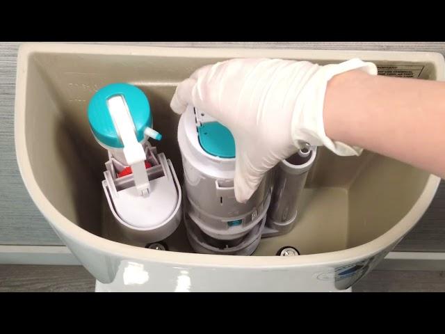 Caroma Maintenance: How to Replace the outlet valve seal on a Caroma top button 2-piece toilet