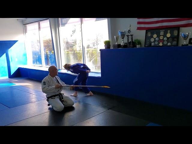 Laila and Jetta get air at Bruno's BJJ