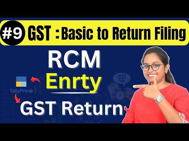 #9  RCM Sales Entry in Tally Prime 6.0 | GSTR-1 Filing under RCM| Free GST Course 2025