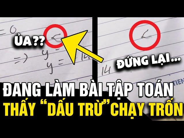 Đang làm 'BÀI TẬP TOÁN', nữ sinh hy hữu quay được cảnh 'DẤU TRỪ CHẠY TRỐN' | Tin Nhanh 3 Phút