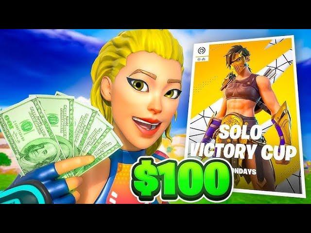 I WIN $100 in the SOLO CASH CUP!  #fortnite #fortniteclips #gaming