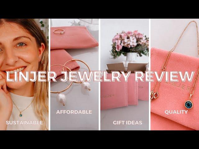 LINJER jewelry haul and review | sustainable and affordable jewelry