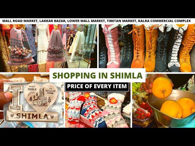 Shimla Shopping Market | Shimla Mall Road Shopping | Tibetan Market | Lakkar Bazar Shimla Shopping