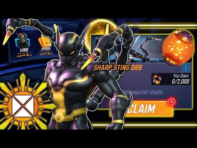 Yellow Jacket!!! (Sharp Sting) Orb Opening [Pym Tech] - Marvel Strike Force MSF