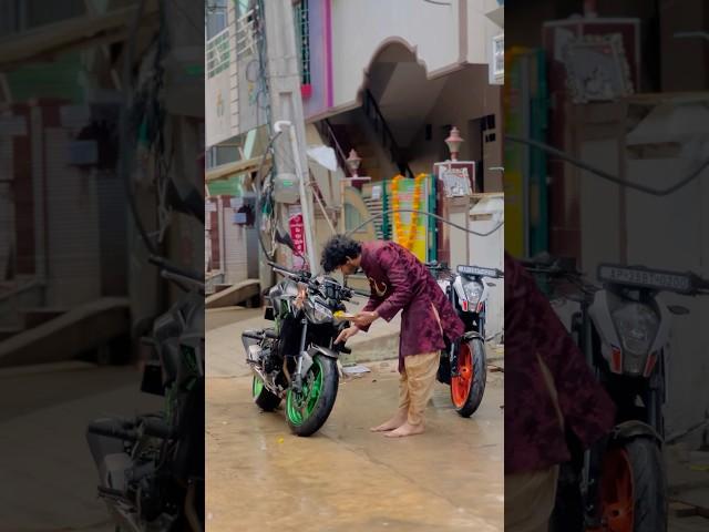 VSA BIKE’S POOJA️ #telugu #teluguvlogs #kawasaki #z900 #bike #duke #vsavlogs #zx10r #shorts #bike