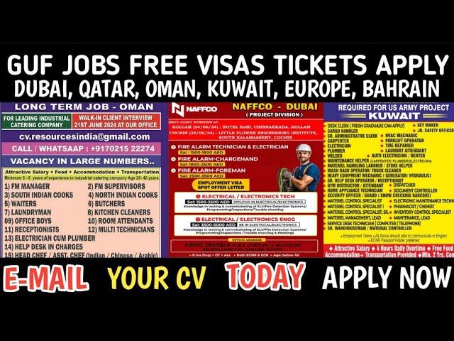 Free Gulf Jobs Vacancy For Freshers, Dubai Naffco Company Jobs, Oman Packing Jobs, Kuwait Us Jobs