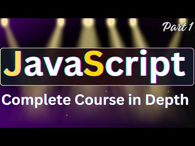 Javascript Full Course For Beginners - 1 | Javascript Fundamentals by Frontend Master #javascript