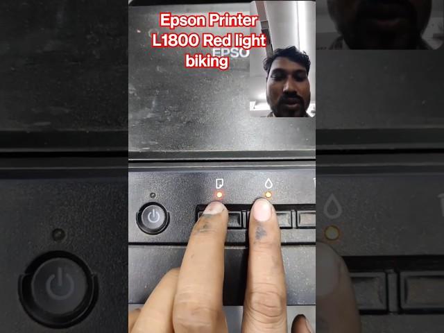 how to Epson printer L1800 L1300 Red light biking problem solved #epson #service #aloknirmal