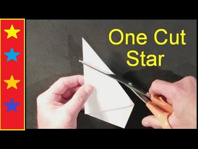 Make a perfect STAR with ONE cut!