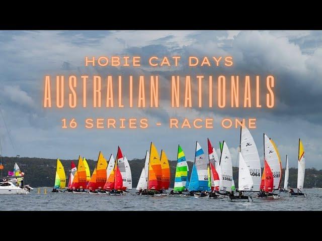 The 50th Hobie 16 Australian National Championships ( Race 1 GoPro  Headcam ) - HOBIE CAT DAYS
