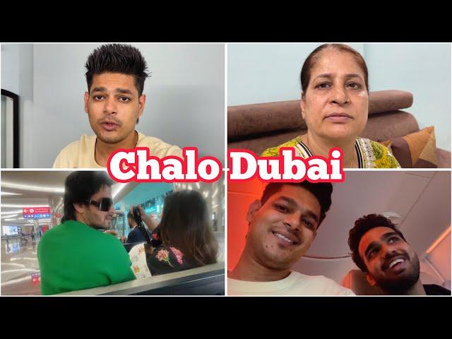 Dubai trip with Shoaib bhai & Dipika bhabhi begins | Mumbai to Dubai in Emirates airbus | Dubai Trip