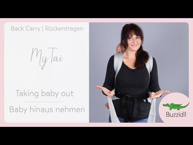 Mei Tai Rückentrage - Baby hinausnehmen | Meh Dai Back Carry - Taking Baby Out | Buzzidil MyTai