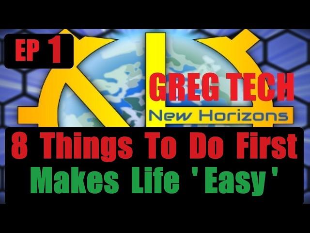 First 8 Things To Do in GregTech New Horizons Ep 1 - Series Tips & Tricks GTNH