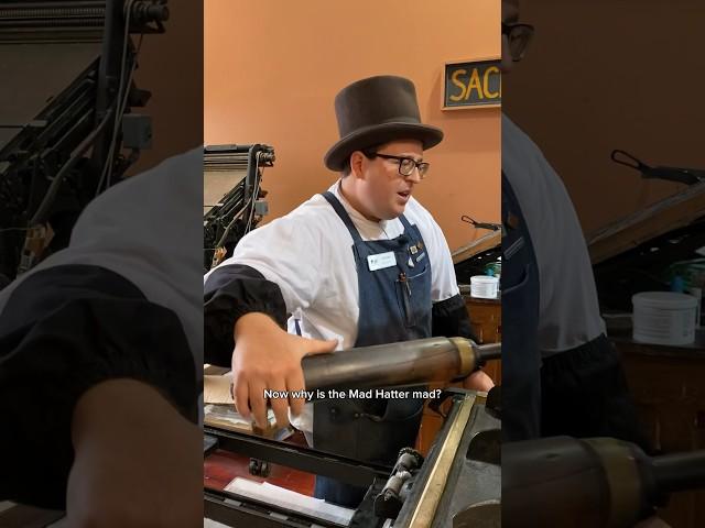 Printing two top hats while wearing one for Mad Hatter Day (October 6)