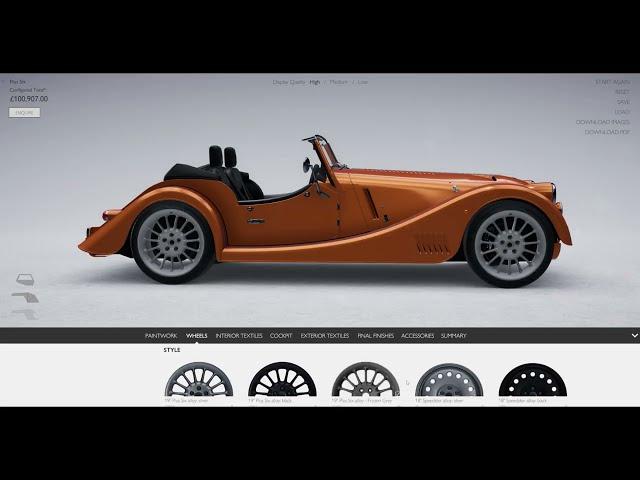 Introducing the new Morgan Plus car configurator