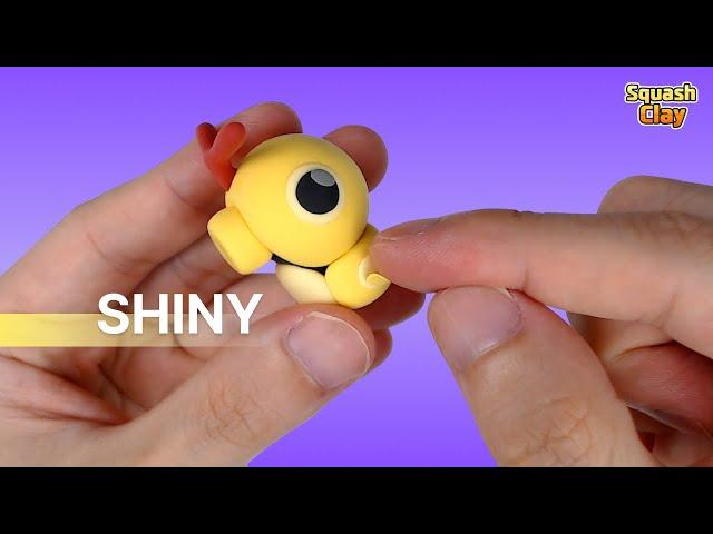Shiny Caterpie Pokémon Clay Art