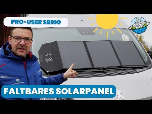 Faltpanel Pro-User SB100 - mobiles und faltbares Solarpanel für Reisemobil, Wohnmobil oder Outdoor