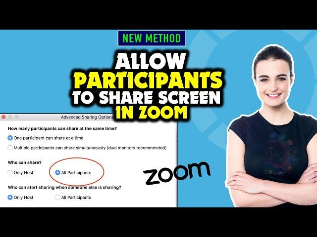 How to allow participants to share screen in zoom 2024