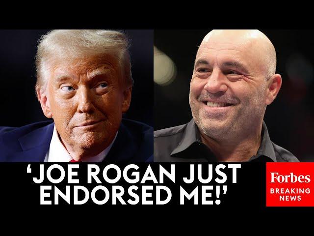 BREAKING NEWS: Trump Reacts To Endorsement From Joe Rogan