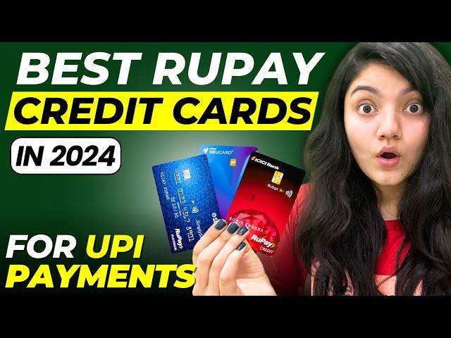 Best Rupay Credit Cards 2024  || Best Credit Cards 2024