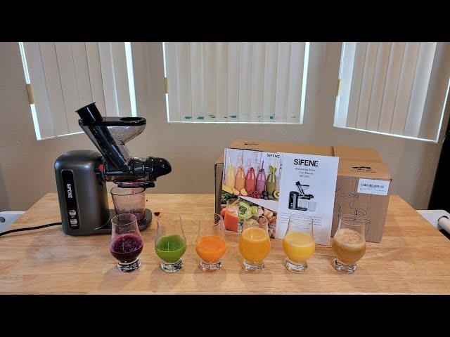 Sifene Slow Masticating Juicer Machine, Cold Press Juicer