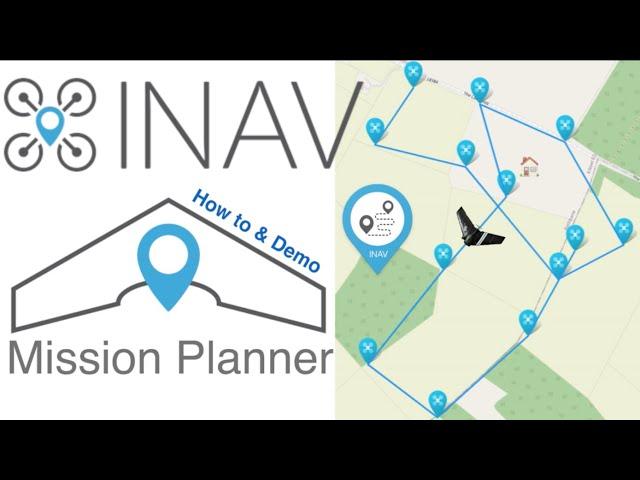 iNav Mission Control for Fixed Wing ️ How to and Demo Autonomous Waypoint Mission 