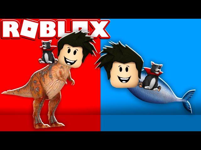 LOKIS PEIXE VS DINOSSAURO | Roblox - Would You Rather