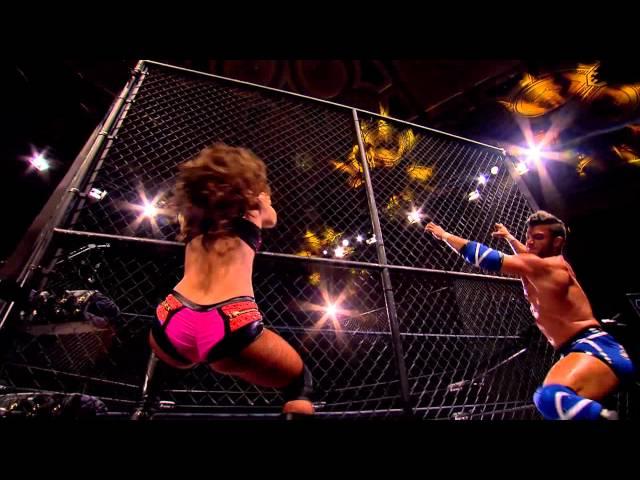 Robbie E And Brooke Race For The Win at Lockdown (Feb. 6, 2015)