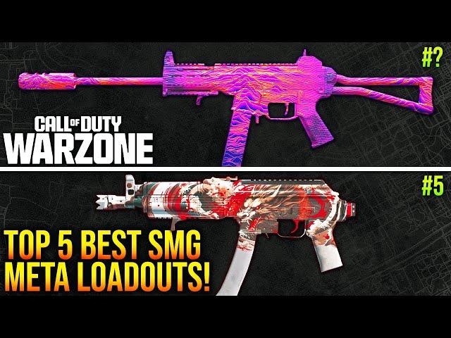 WARZONE: New SMG META! Top 5 BEST SMG LOADOUTS After Update! (WARZONE Best Setups)