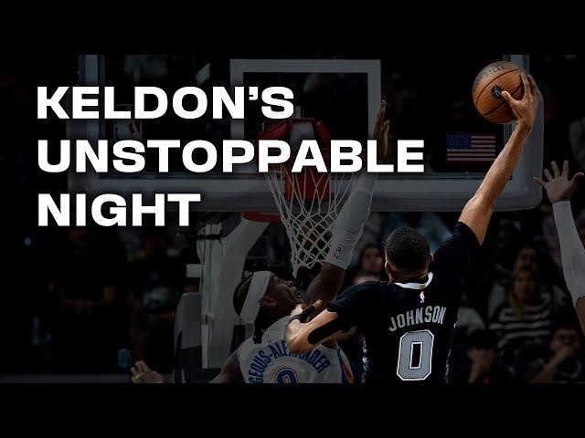 Keldon Johnson GOES OFF Against OKC Thunder!