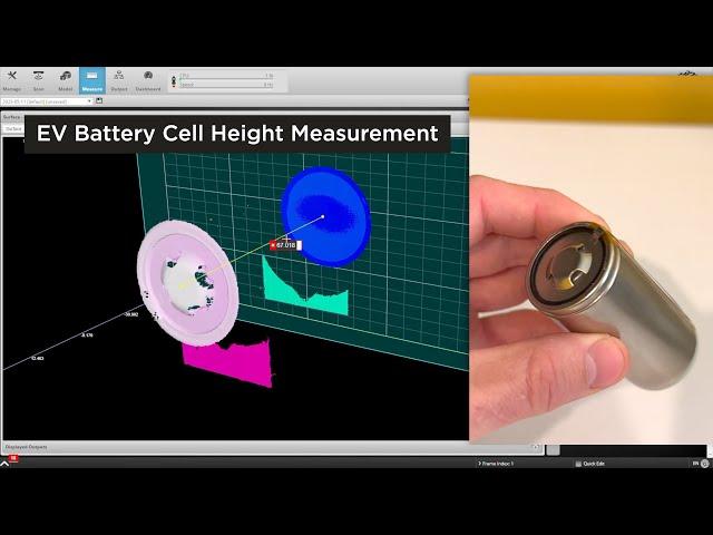 Opposing Gocator Layout for EV Battery Cell Height Measurement