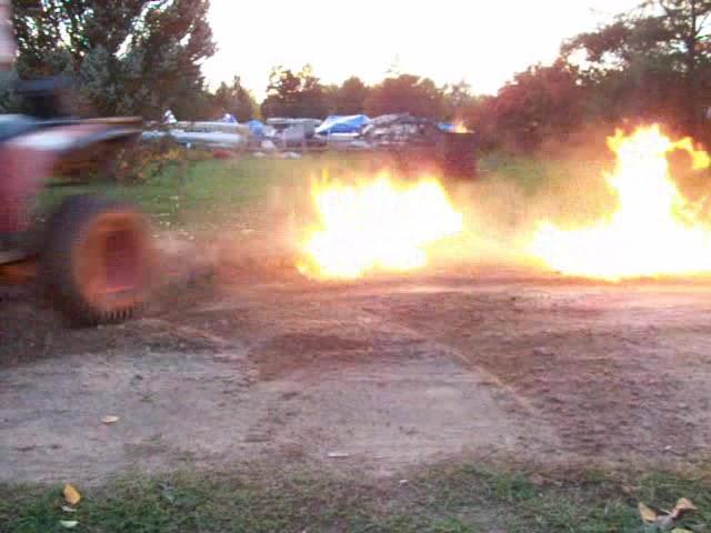 The Ground is ON FIRE!!!  Polaris ATV 4X4 Flamethrower!?!?!?