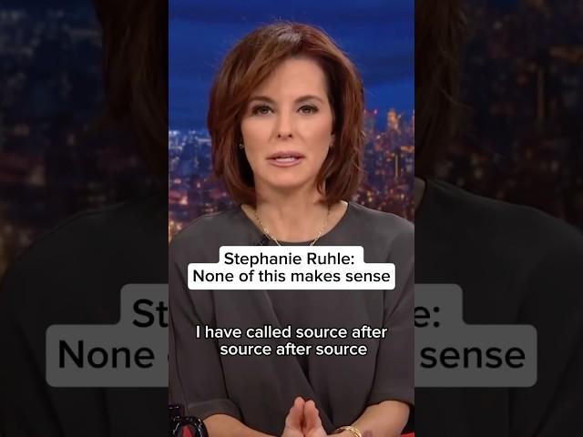 Stephanie Ruhle: None of this makes sense