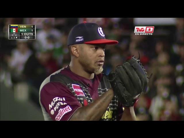 NESTOR MOLINA, PITCHER VENEZUELA VS MEXICO SC 04 FEBRERO 2018