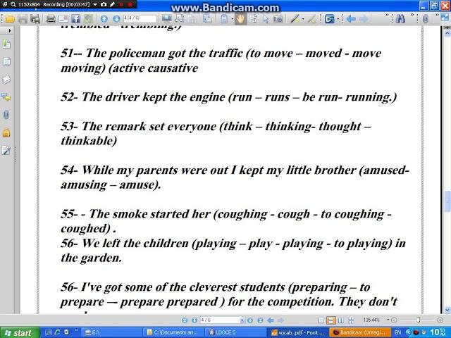 Choose the best answer  third year secomdary