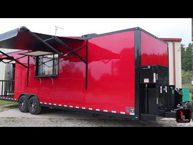 Custom Built 30' Barbecue Porch Trailer (Red Fern Dynamics)