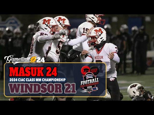 Masuk upsets No. 1 Windsor 24-21 to win 2024 CIAC Class MM football championship