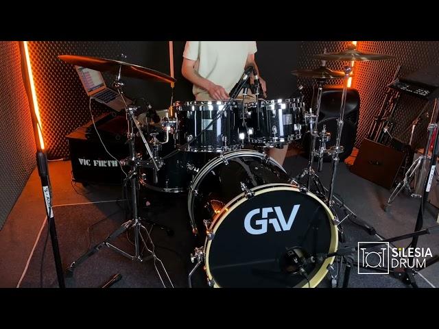 GRV Square Rock Drum Set (BK) + Cymbals Set B20