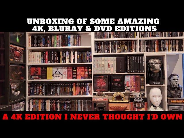 Unboxing Of Some Amazing 4k, Bluray & DVD Editions. (A 4k Edition I Never Thought I'd Own)